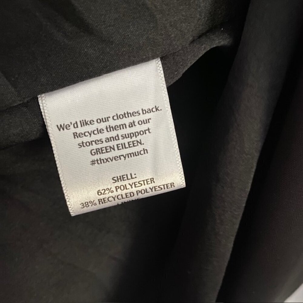 Eileen Fisher Black Open Front Jacket Small - Picture 4 of 4